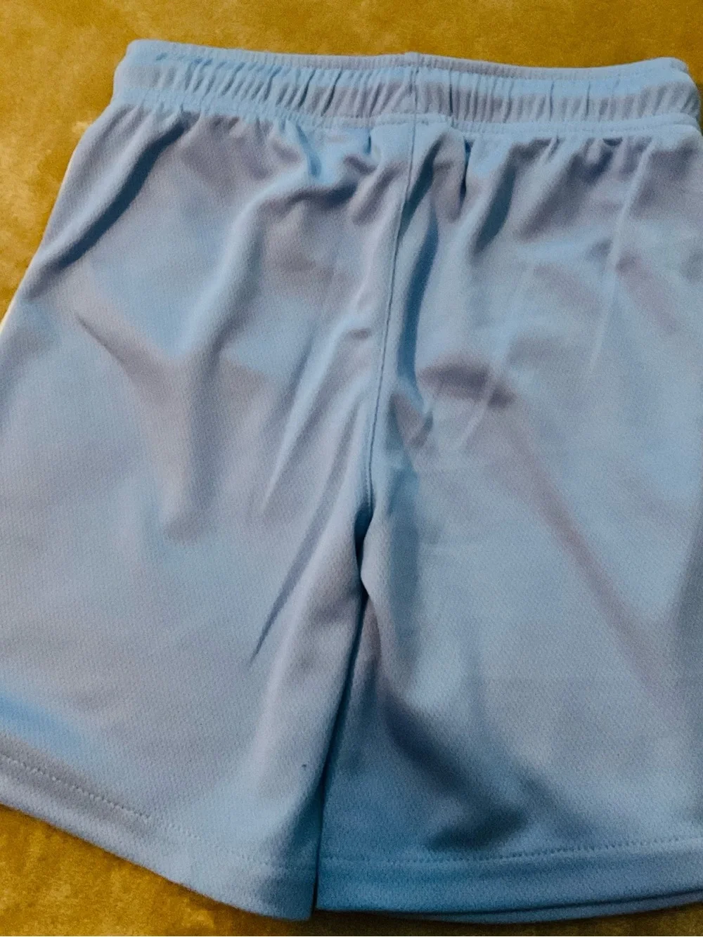 The Children's Place Light Blue Kids Athletic Shorts with White Pipping